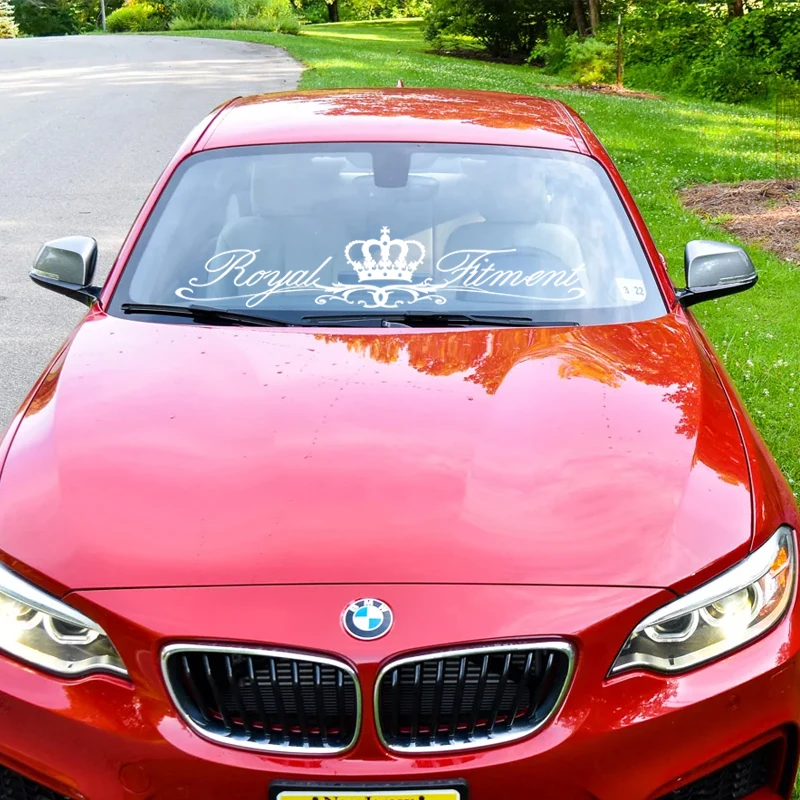 CS40081# Die-cut Vinyl Decal Royal fitment Car Sticker Waterproof Auto Decors on Bumper Rear Window