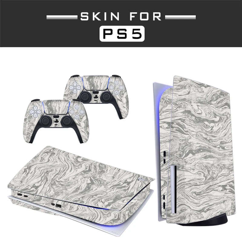 Autocollant de peau de disque Standard PS5, pour Console 5 et 2 contrôleurs