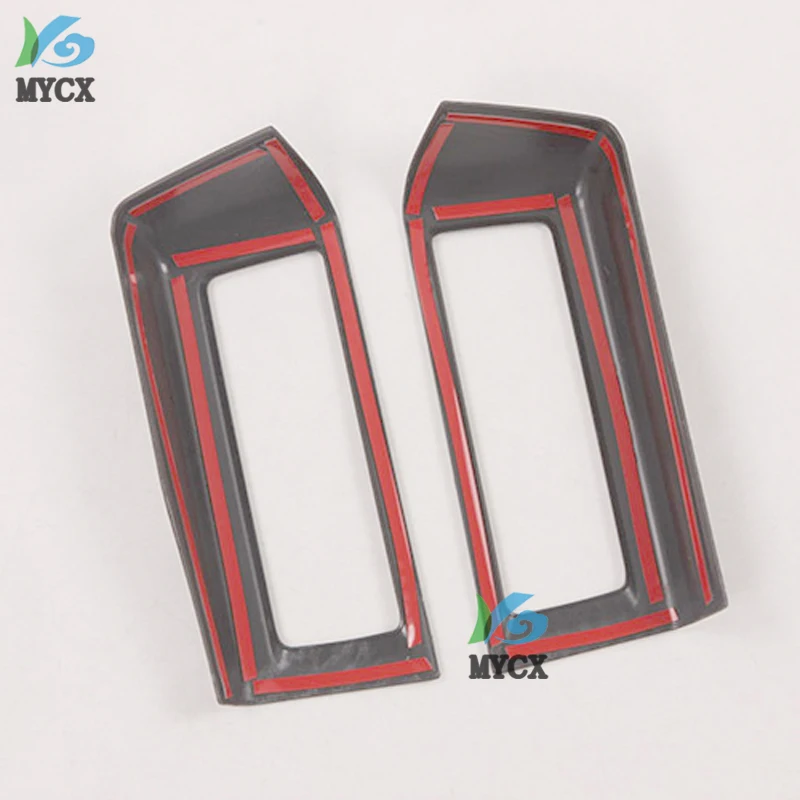 

For Toyota HiAce Sixth generation(H300) 2019 2020 Car Accessories Carbon Fiber Style Air Vent Outlet Cover Dashboard Trim Bezel