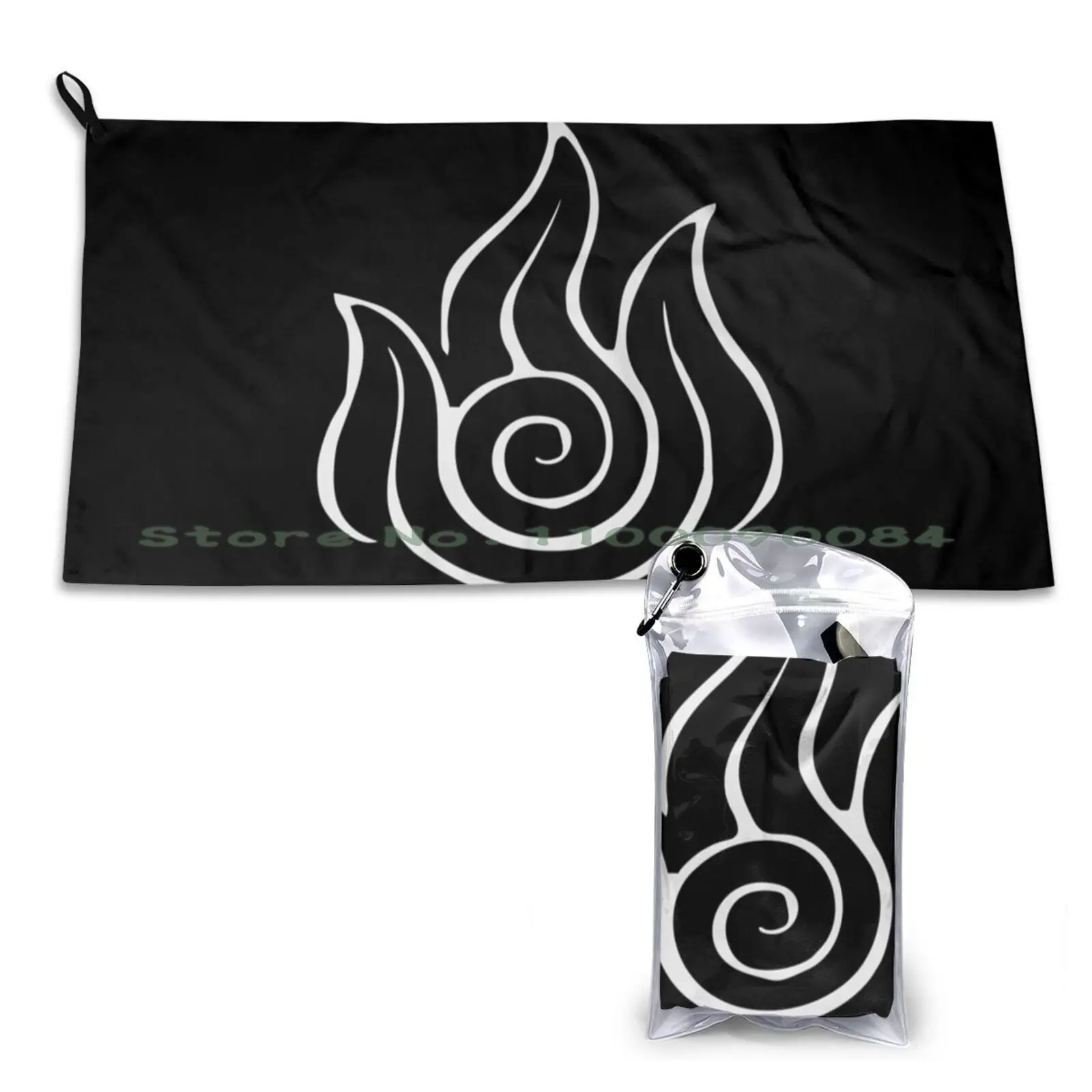 Fire , The Last Airbender ( White ) Quick Dry Towel Gym Sports Bath Portable Mv Agusta Stuff Mv Agusta Long Sleeve Mv Agusta