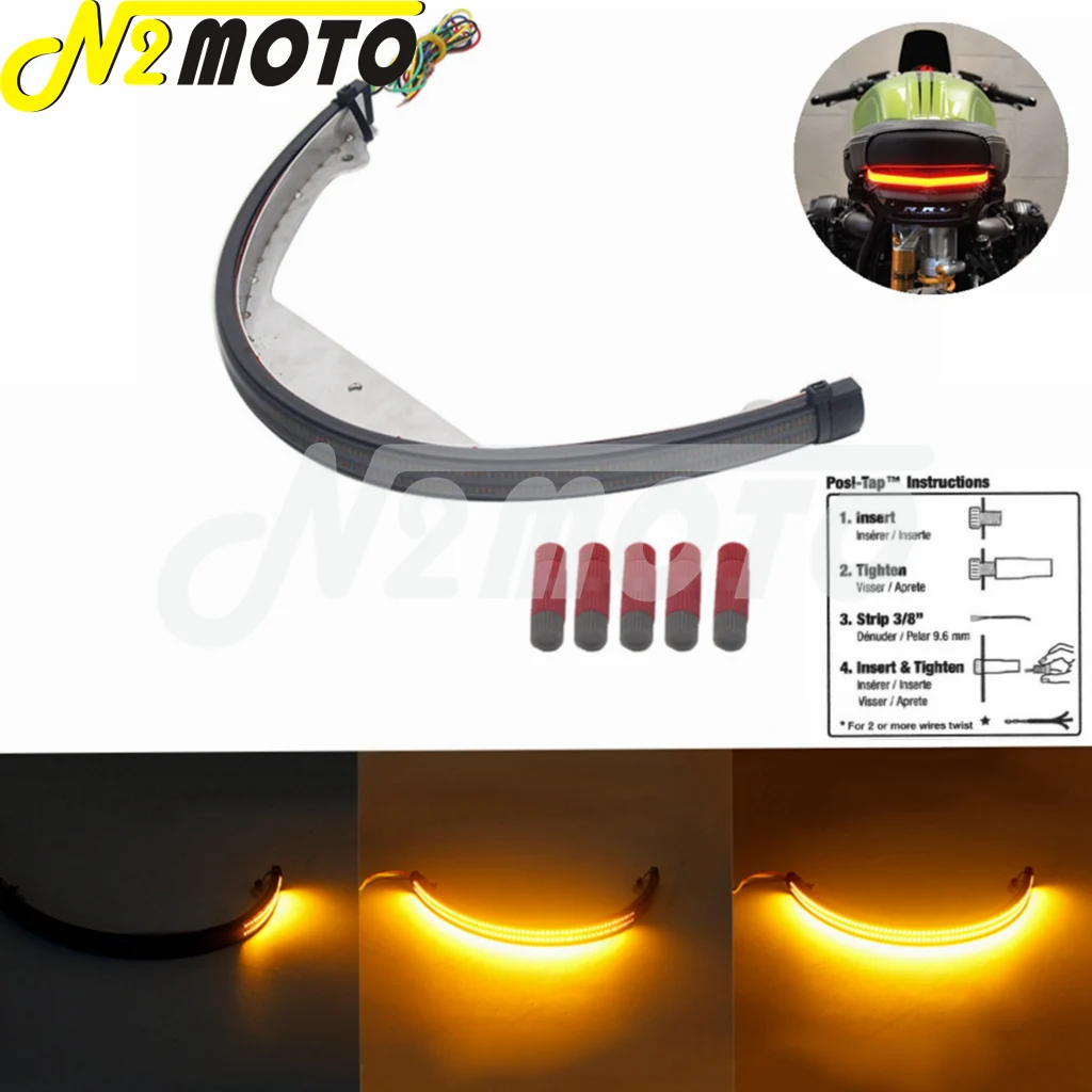 LED Tail Light Fender Eliminator Kit Turn Signal Light For Suzuki Boulevard M109R / M90 2006-2018 Tail Brake Rear Tail Light