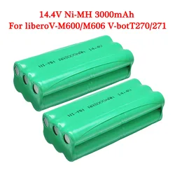 14.4V 3000mAh Environmentally Vacuum Cleaner Robot Universal Rechargeable Battery Pack For V-M600/M606 V-bot T270/271