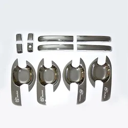 FREE SHIPING FOR 2012-2016 2017 d-max ABS Door handle bowl silver cover for D-MAX accessory 2015 DMAX accessories