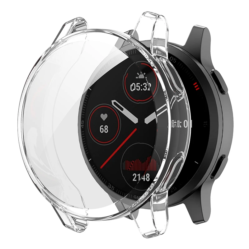 TPU Bảo Vệ Màn Hình Dành Cho Garmin Venu 2/2S Vivoactive 4/4S Viền Mạ Ốp Lưng Vivoactive4 venu2 Bảo Vệ Trường Hợp Vỏ