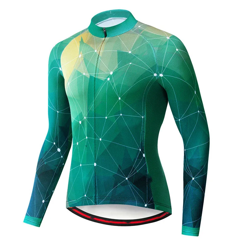 Long Sleeve Mountain Bike Shirts 2022 Autumn Men\'s Cycling Jerseys New Colorful Bicycle Sportswear Outdoor Riding MTB Clothing