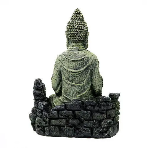 

Fish tank landscaping ancient Buddha statue resin rockery stone Tathagata sitting aquarium decoration accessories