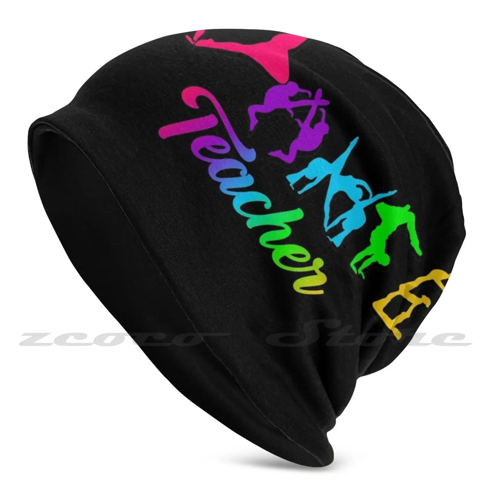 Colorful Dance Teacher Knit Hat Hedging Cap Soft Elasticity Outdoor Sports Leisure Dance Dance Teacher Teacher Teach Acro