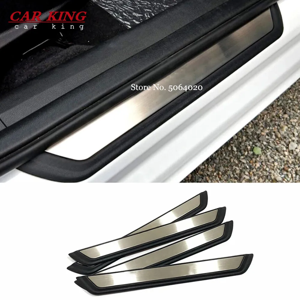 

For Mazda CX-8 CX8 2017-2020 Car Side Door Sill Scuff Plate Welcome Pedal Protection Stainless Steel Replacement Accessories