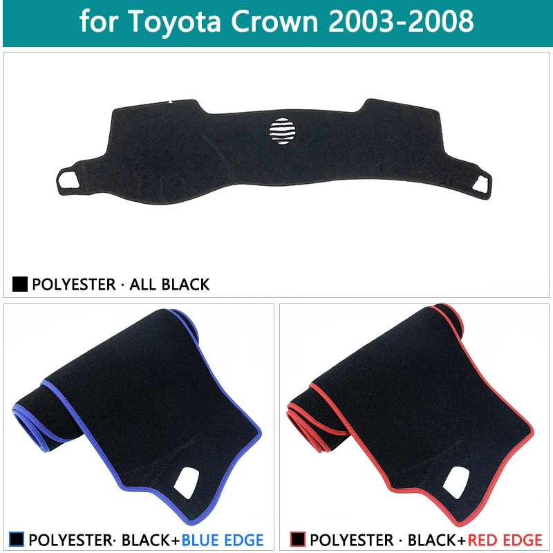 Luxurious Sunshade Dashmat Protector Anti-slip Mat Dashboard Cover For Toyota Crown Royal S180 2003~2008 Car Accessories Cape