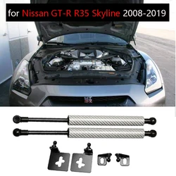 for Nissan GTR GT-R R35 Skyline Coupe 2008-2019 Bonnet Hood Lift Supports Shock Gas Struts Charged Rod Absorber Prop Springs Bar