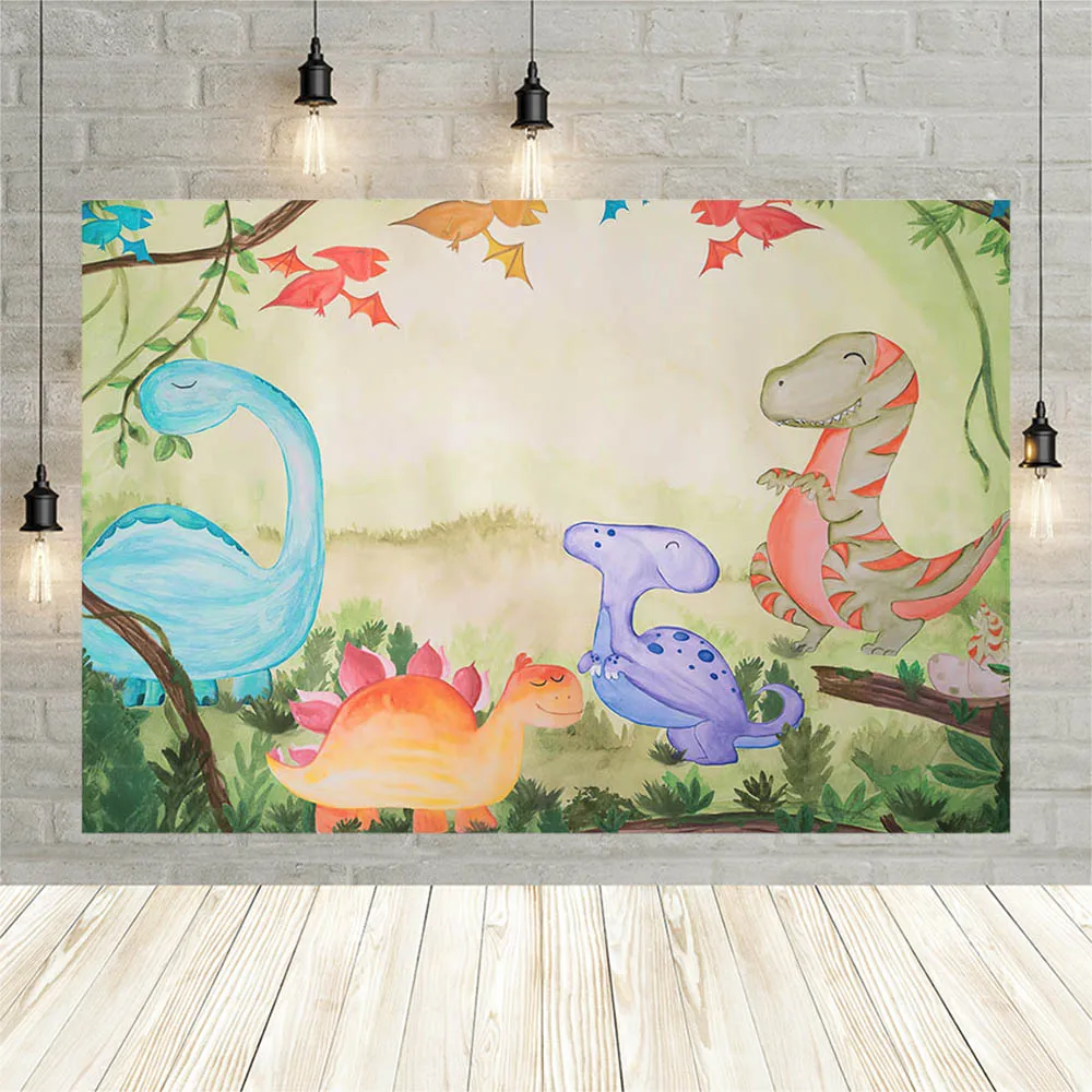 

Avezano Jungle Dinosaur Photography Background Wild Animals Boy Birthday Party Banner Decor Backdrop For Photo Studio Photozone