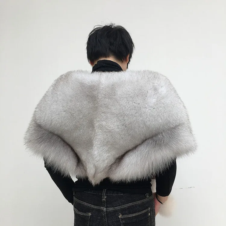 Real Fur Fox Coat For Womens Top Quality Natural Fur Coat Ponchos and Capes Whole Skin Covered Women Winter Fashion Coats 160cm