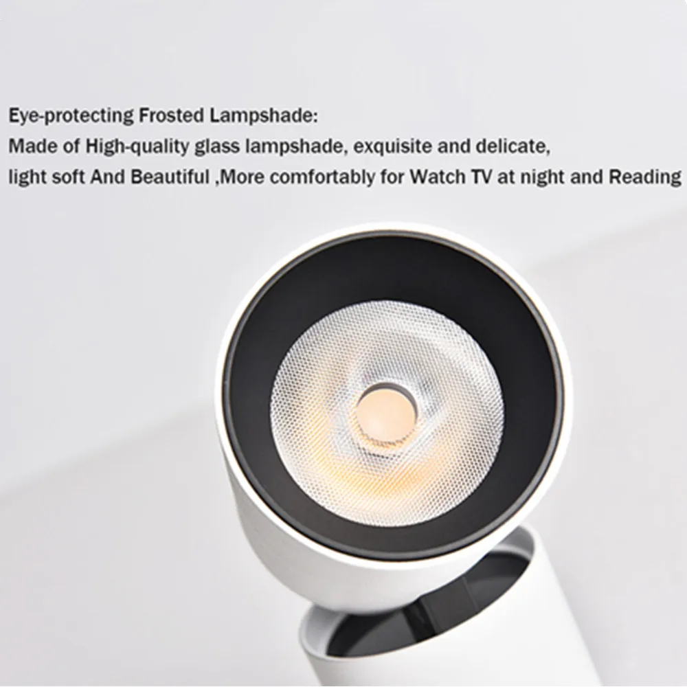 360 Degree Rotatable LED Downlight 12W 7W Spot led light Recessed Round LED Ceiling Lamp 220V 110V Foldable LED Spot Lighting