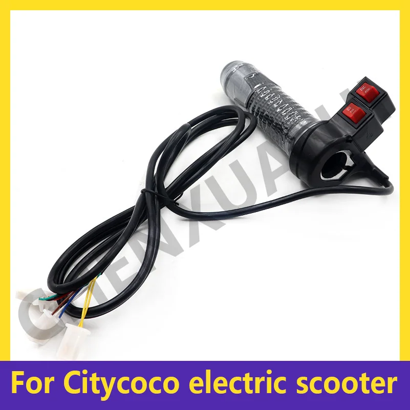 Citycoco Throttle Handle 60V Universal With Variable speed control  wire For Chinese Halei  Electric Scooter