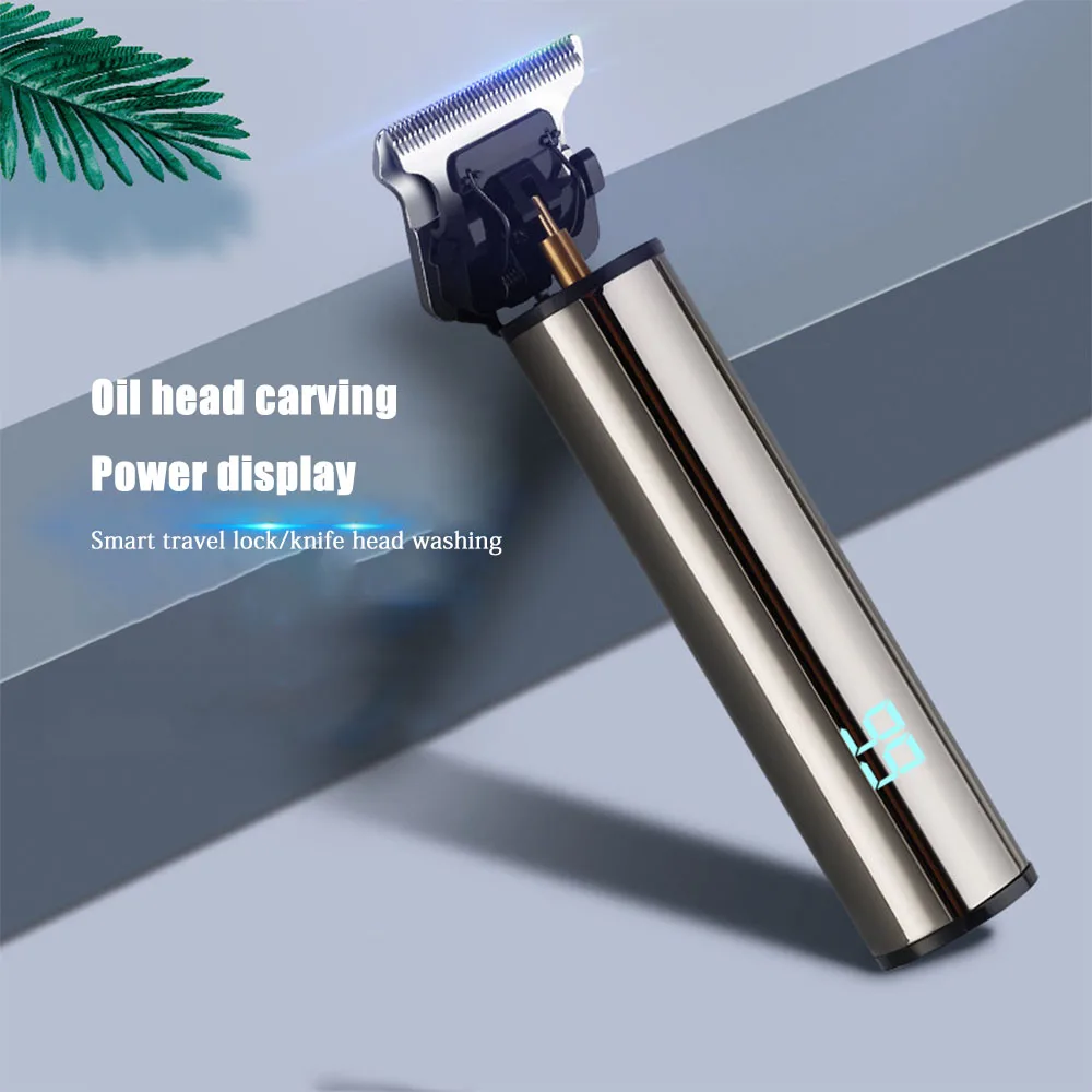 Mini USB Sạc Chuyên Nghiệp Kẹp Tóc Máy Cắt Tỉa Râu Điện Cắt Tóc Máy Kiểu Tóc Cắt Có Thể Điều Chỉnh