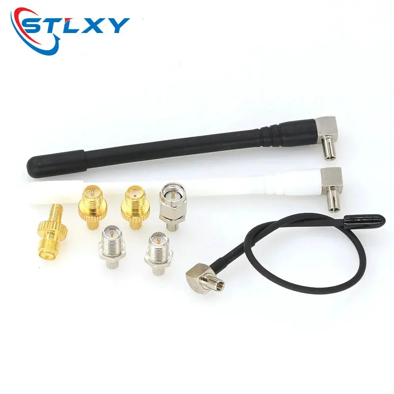 1Pcs RF Coaxial Adapter SMA Female Jack To TS9 Male Plug Silver Nickel Plated TS9 Wifi Antenna 3G 4G Antenna