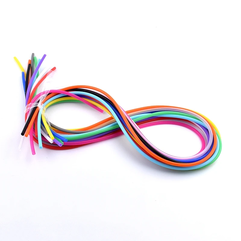 1 متر ID 2 3 4 5 6 7 8 9 10 مللي متر ملون مرنة سيليكون جل الأنابيب سلامة الغذاء مستوى أنبوبة مرنة حوض السمك موصل المياه خرطوم #5