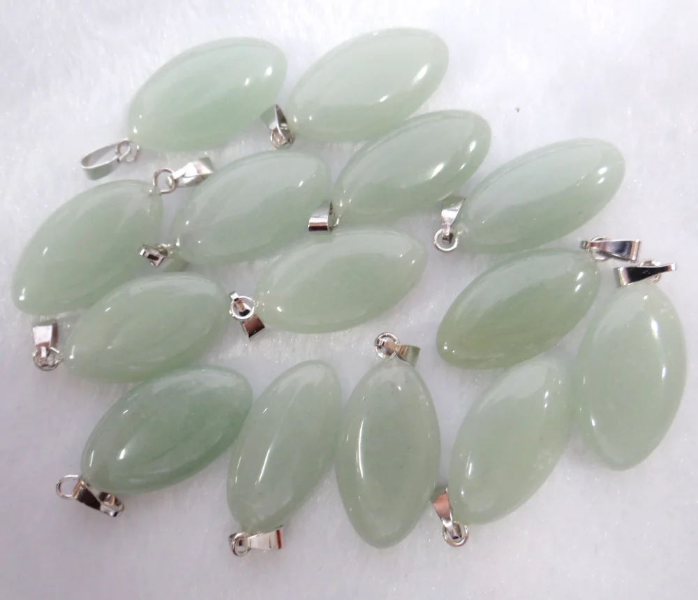 Natural Stone Opal Turquoises Quartz Crystal aventurine Horse Eye pendant for diy Jewelry making necklace Accessories50pcs