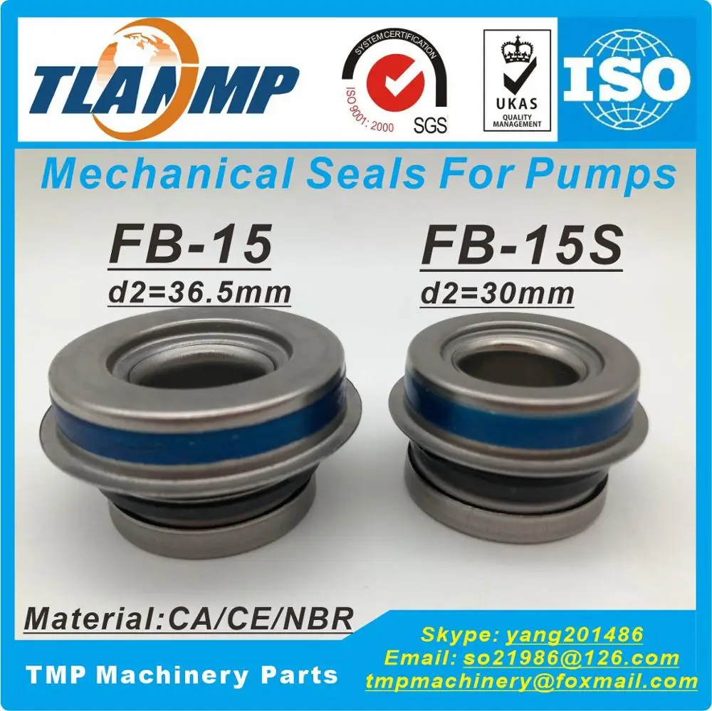 FB-15 , FB-15S -Shaft Size 15mm TLANMP Mechanical Seals For Automotive Water pump (Model Number:FB-12/15/16/17/20)