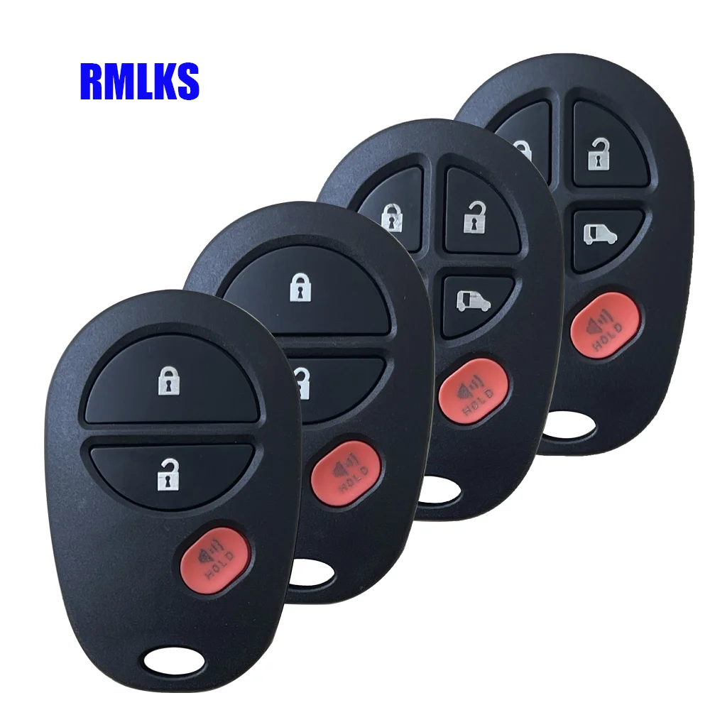 Remote Control Key Fob Shell Case Blank For TOYOTA Sequoia Highlander Sienna Tacoma Tundra 3/4/5/6 Buttons