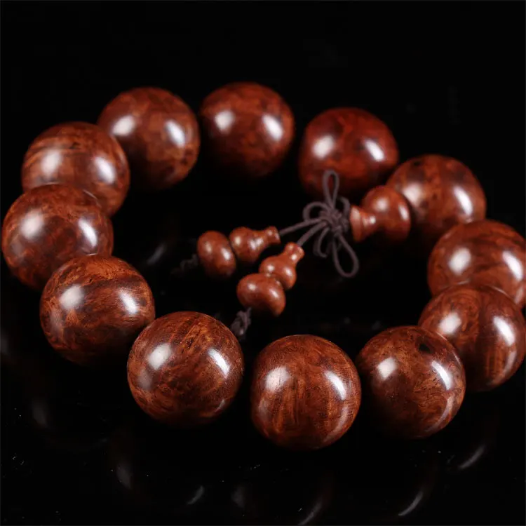 Fine Burmese Grass Flower Pear Full Tumor Scars 20mm Beads Comparing Hainan Huanghua