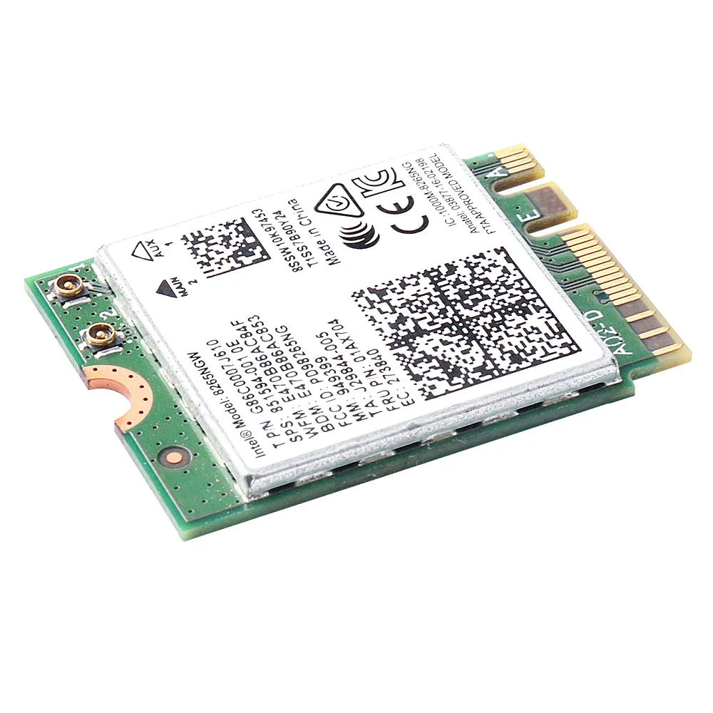 Wireless-AC 8265 8265NGW 851594-001 NGFF Dual Band 802.11ac 2.4G/5G 867Mbps WiFi Card + Bluetooth 4.2 for Intel Dell Toshiba