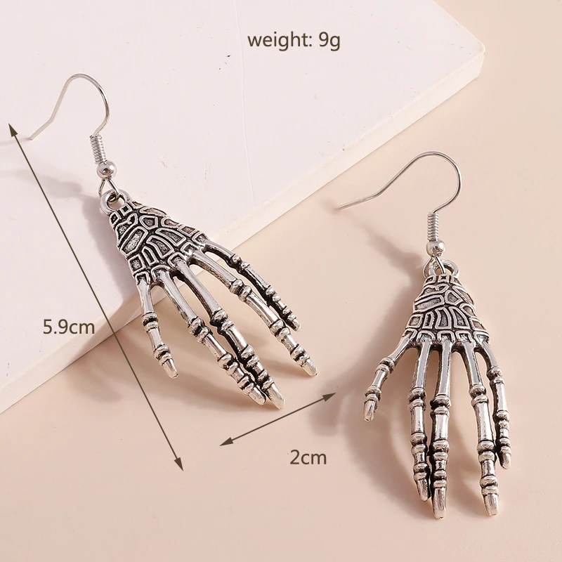 Trendy Halloween Tropfen Ohrringe Für Frauen Mond Tod Geist Kürbis Skelett Baumeln Ohrringe Party Zubehör Lustige Schmuck Geschenke – Detail 19