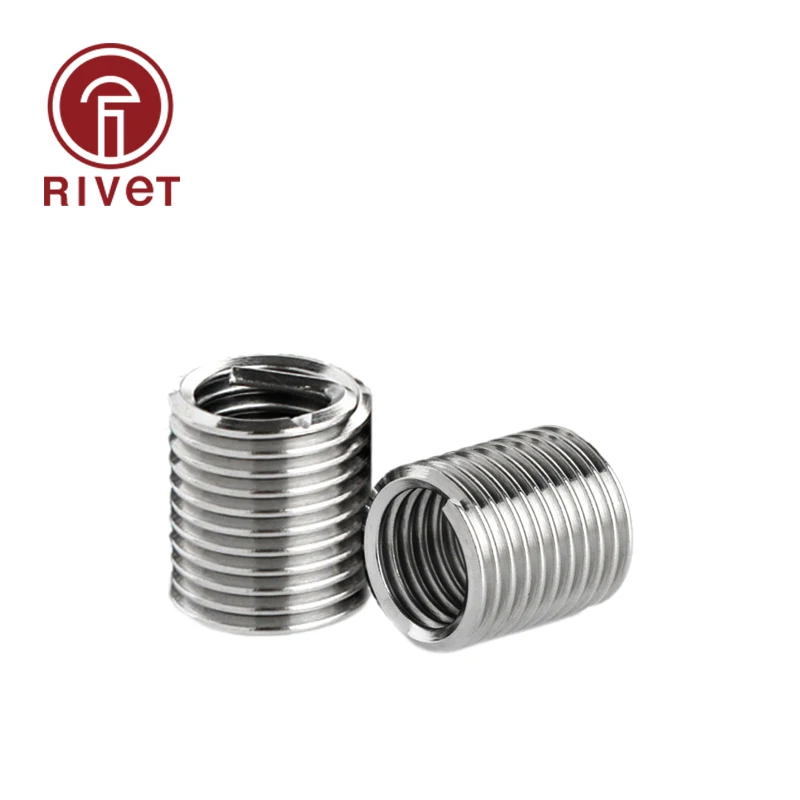 DIN8140 DIN6799 Wire Thread Insert Screw Bushing Wire Screw Sleeve Thread Repair 304 A2-70 Stainless Steel 20/50/100 PCS