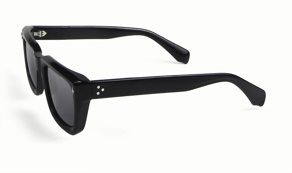 Hochwertige Dicke Acetat-Sonnenbrille für Herren, Marken-Designer, Nietenverzierte Quadratische Sonnenbrille für Damen, Übergroße UV400-Schutzgläser für Männer – Detail 5