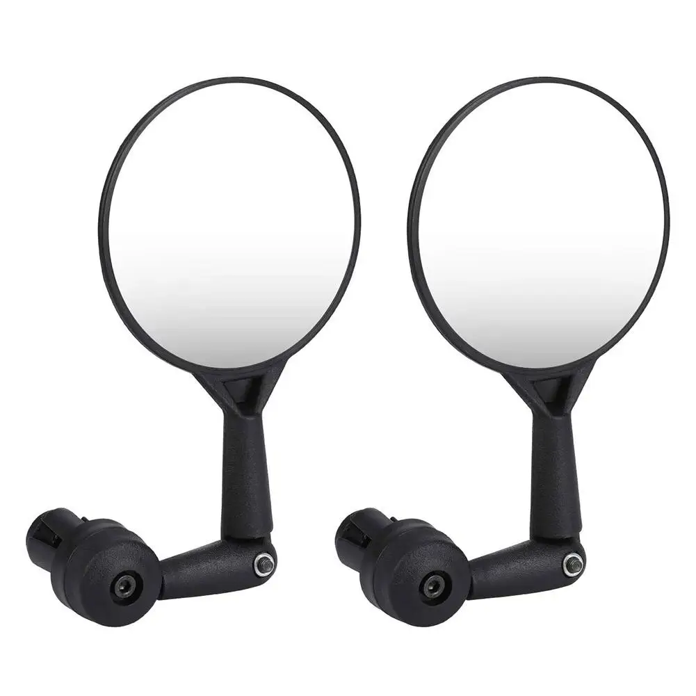 MTB Bicycle Rear View Mirrors 360 Dregree Rotatable Adjustable Handlebar Mounted Convex Mirror For Mountain Road Bike Cycling