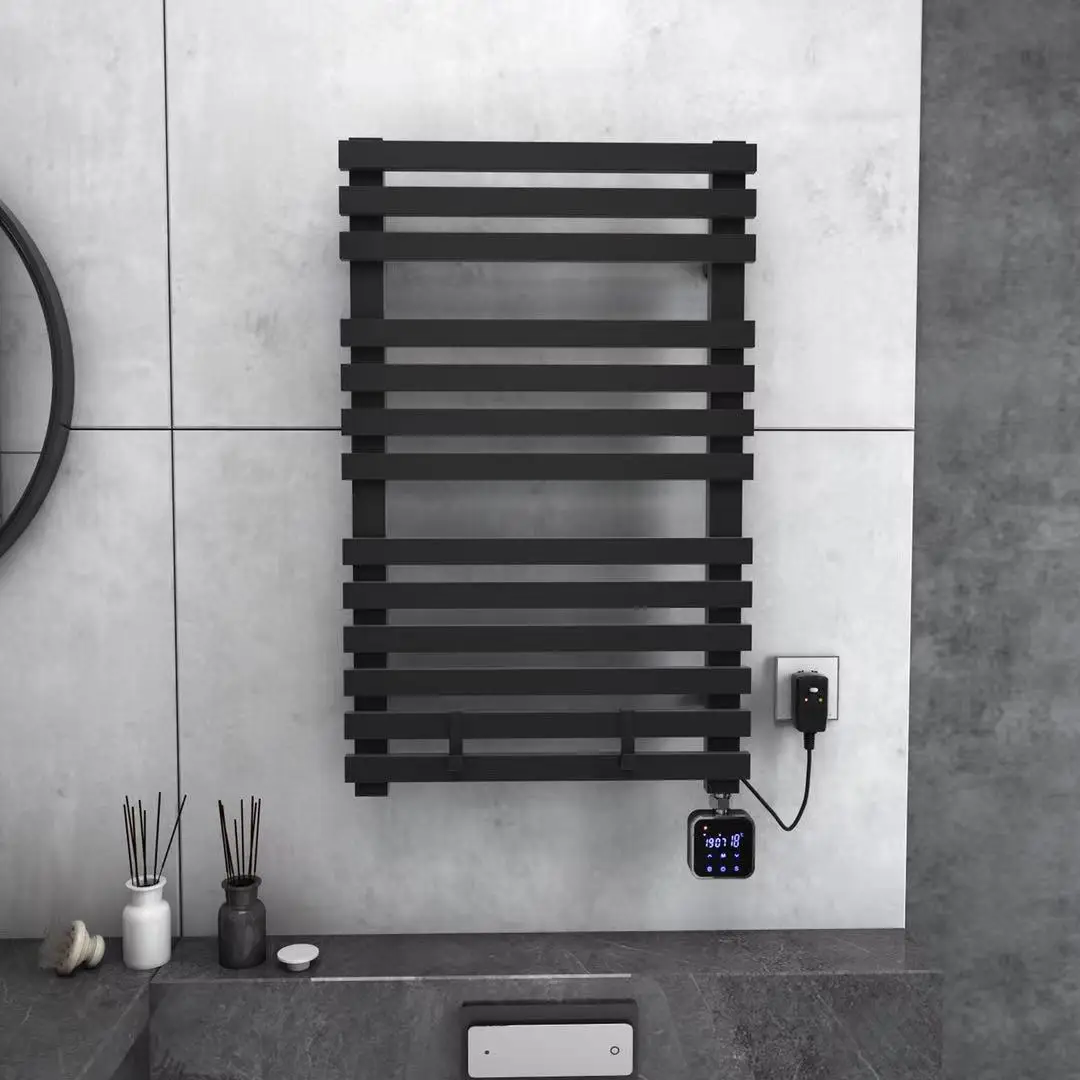 Imagem -05 - Smart Control Towel Warmer Rail Touch Panel App Tuya Wi-fi Rack Acessórios de Banheiro 55 °c Contato