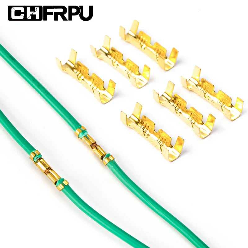 

50/100PCS U-shaped Wire Connector Small Teeth Fascia Butt Terminal Quick Connect Plug-in 0.5-1.5mm2
