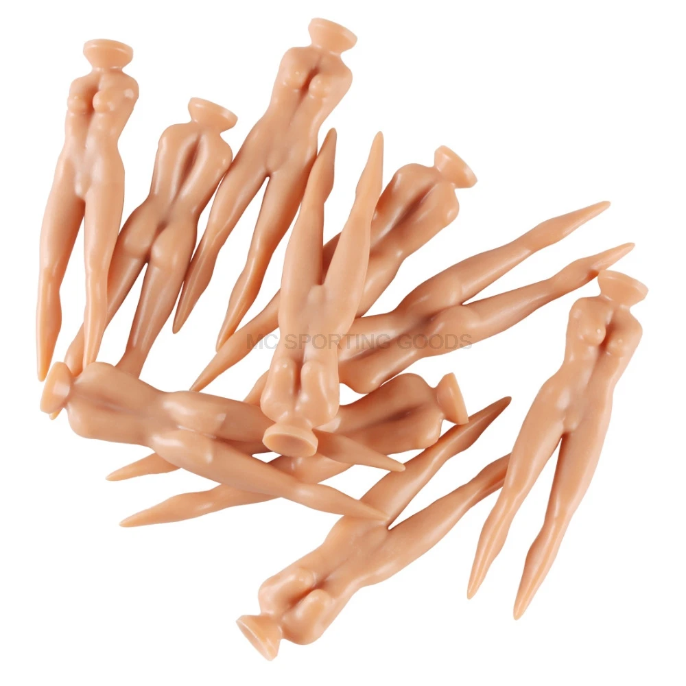 10Pcs/bag golf tees Plastic Novelty Joke Nude Lady Golf Tee Practice Training Golf Tees dropshipping new for golfer