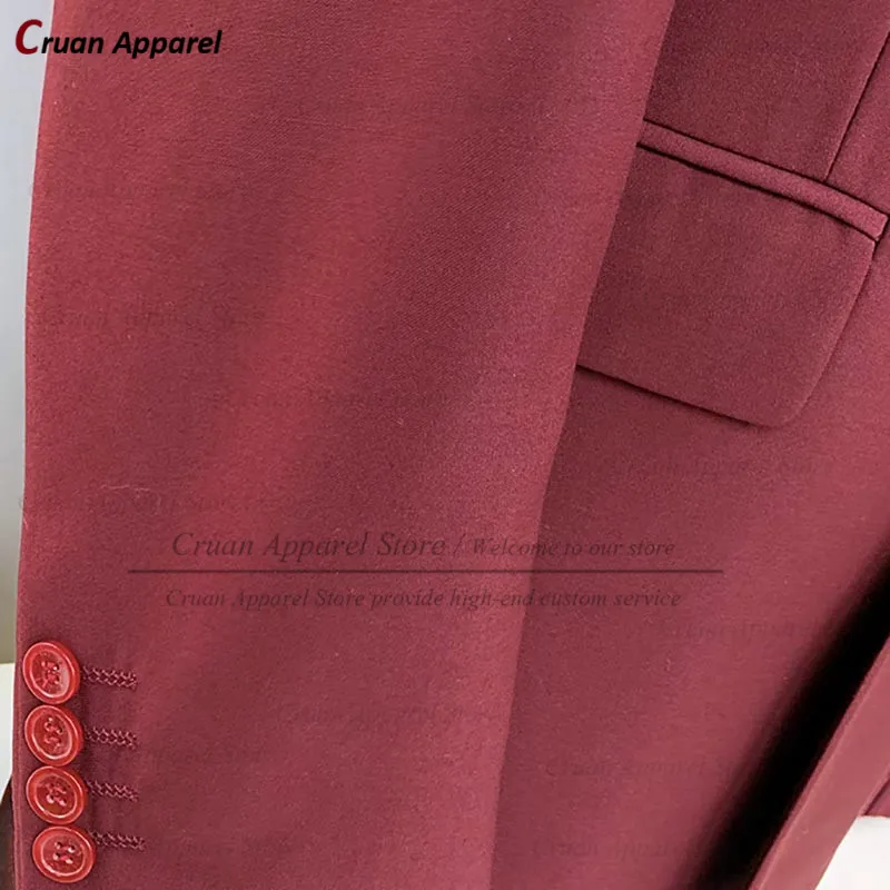 New Classic Chinese Tunic Suit Wedding Men Suit Set Slim fit Groomsman Groom Tuxedo Luxury Dinner Stand Collar Blazer Pants 2Pcs