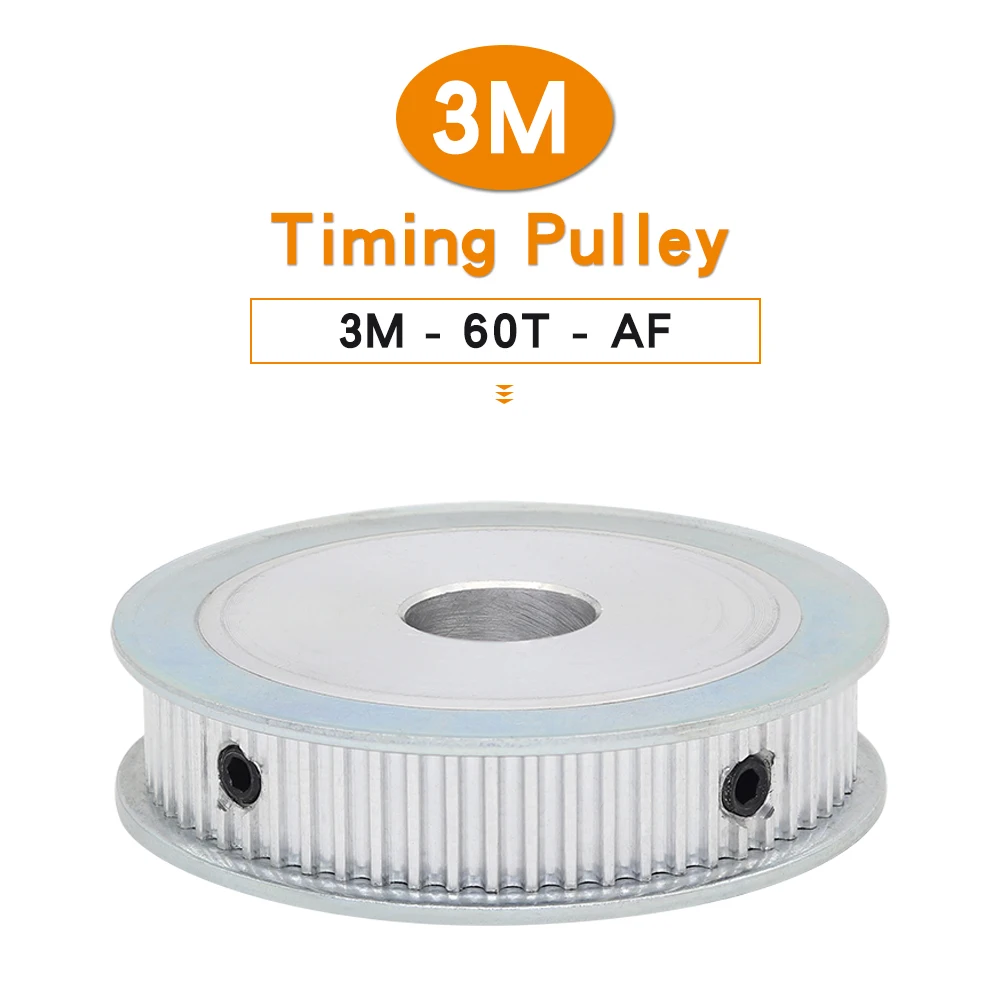 3M-60T Timing Pulley Bore Size 8/10/12/14/15/16/17/19 mm electric Motor Pulley Alloy Material For Width 10/15 mm 3M Timing Belt