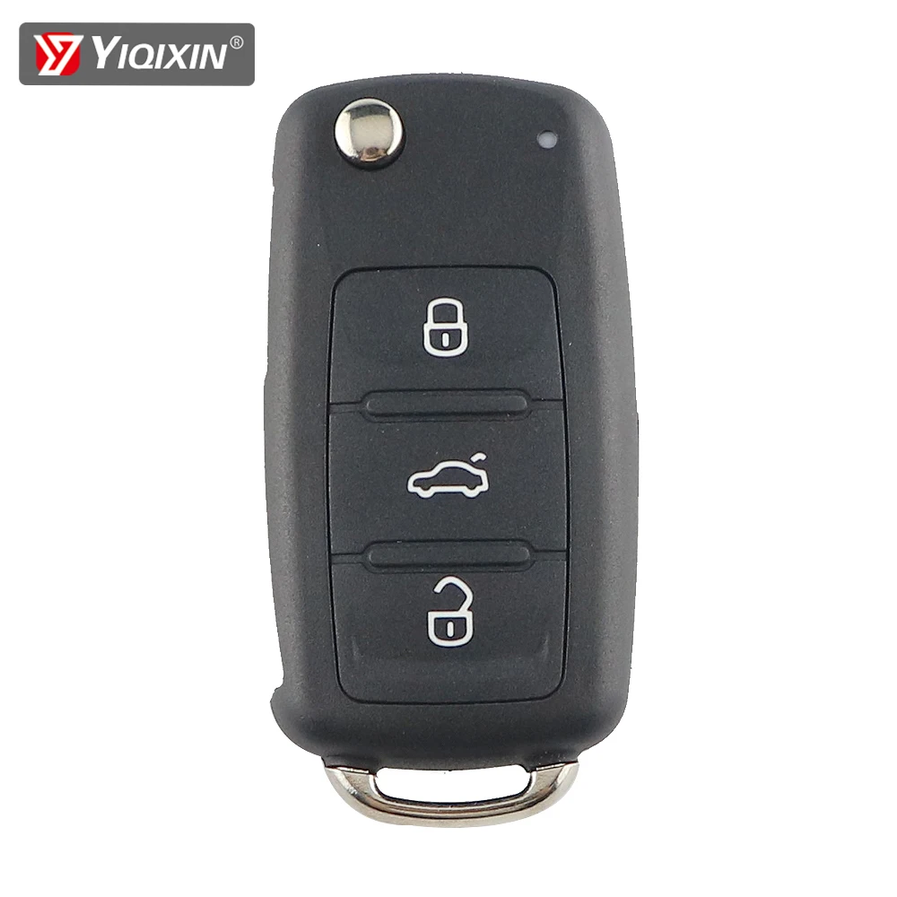 

YIQIXIN 3 Button Car Remote Key Flip Folding Key Shell For Volkswagen For VW Jetta Golf Passat Beetle Skoda Seat Polo B5 Tiguan