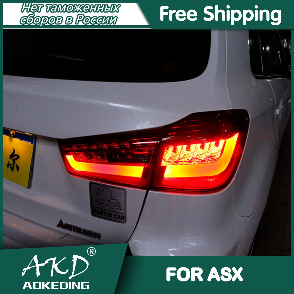 For Mitsubishi ASX Tail Lamp 2011-2018 Led Fog Lights DRL Day Running Light Tuning Car Accessories ASX RVR Tail Lights