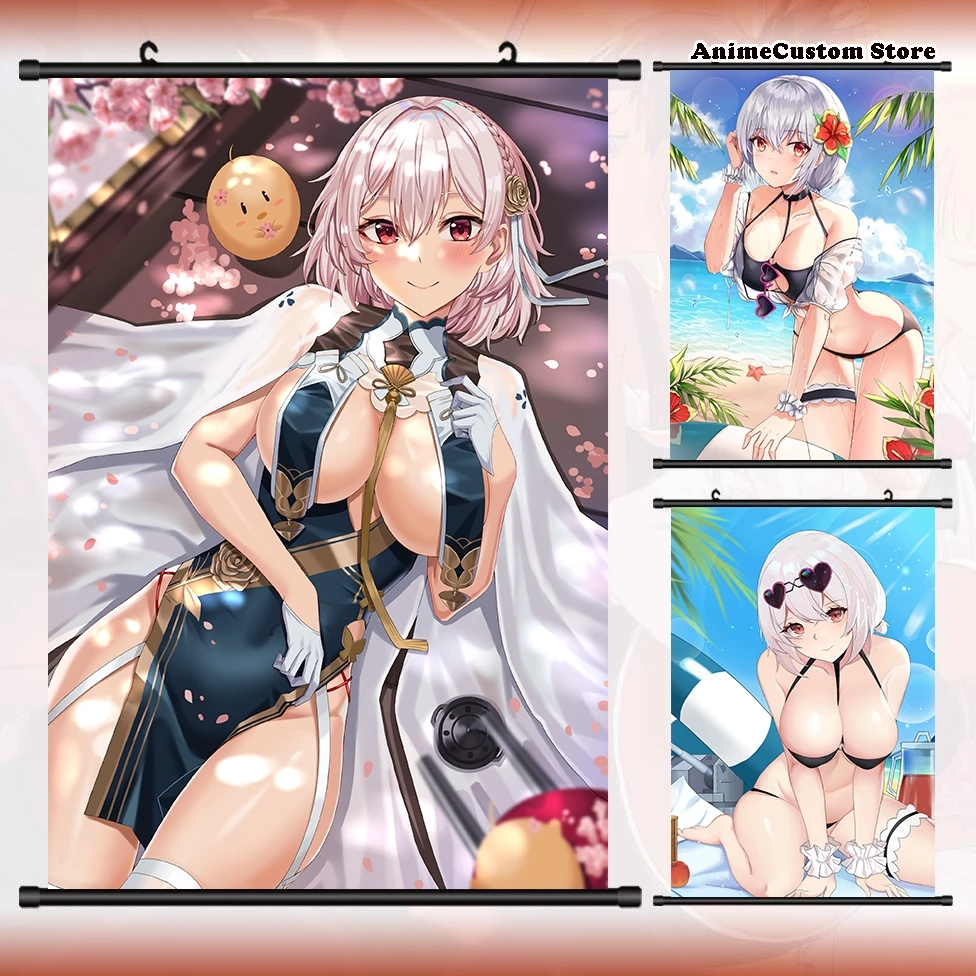 Game HMS Sirius Azur Lane HD Wall Scroll Roll Painting Poster Hang Poster Home Decor Collectible Decoration Art Gifts