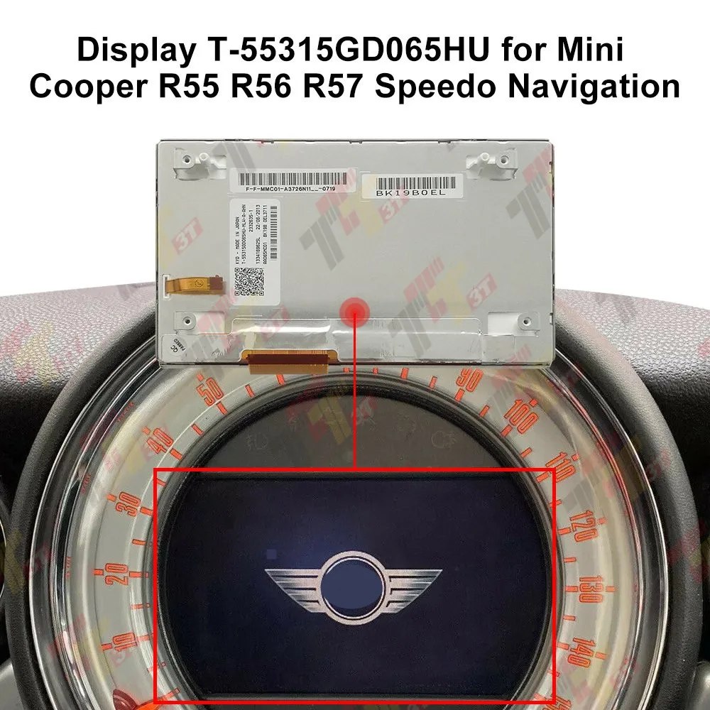 Display T-55315GD065HU for Mini Cooper R55 R56 R57 Countryman R60 Speedo Navigation LCD Screen