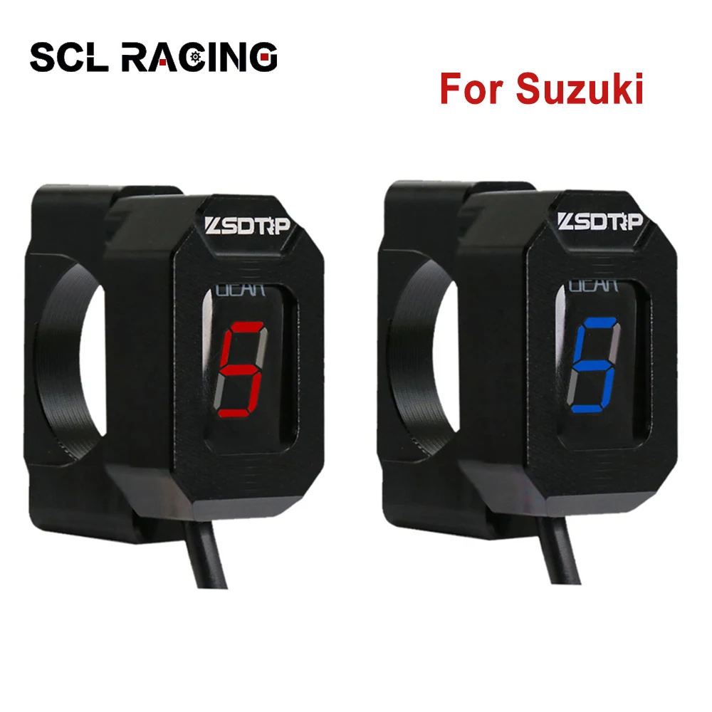 SCL Racing Motorcycle LED Gear Dispaly Indicator Gear Position Display Gauge Shifter For SUZUKI GSX1400 GSX600 GSF650 GSF1250