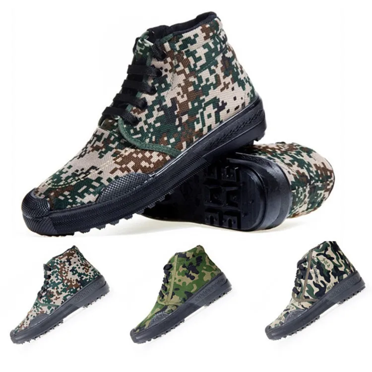 Men\'s Casual Camouflage Labor Insurance Shoes Non-slip Training Liberation Shoes A Pedal Lazy Work Cloth Shoes Men Scarpe Uomo