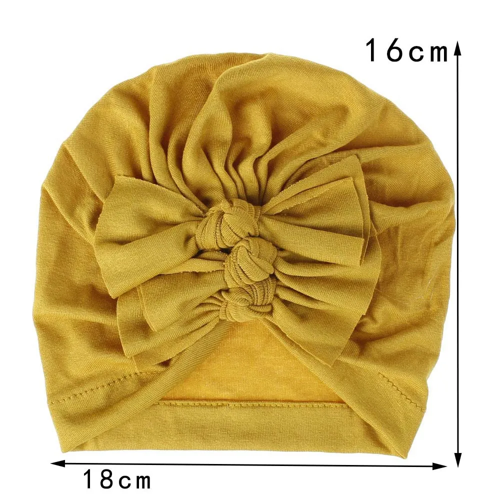 18 farben Baby Hut für Mädchen Bögen Turban Hüte Säuglings Fotografie Requisiten Baumwolle Kinder Beanie Baby Mütze Zubehör Kinder Hüte