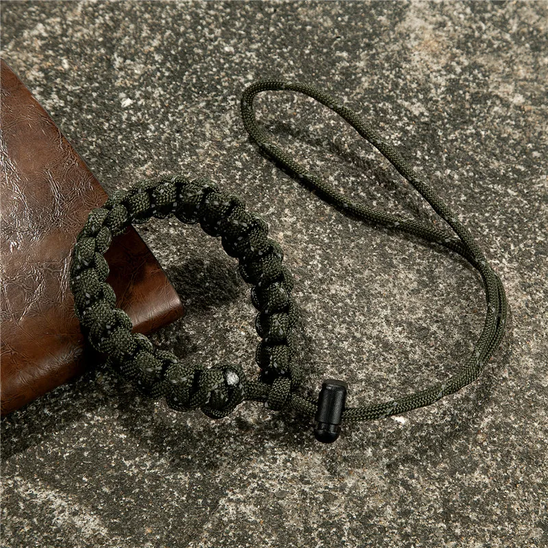 سوار بقاء Paracord مع كاميرا متعددة الوظائف للرجال والنساء ، حبل طوارئ للتخييم والإنقاذ ، مجوهرات قابلة للتعديل