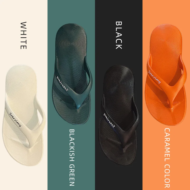 EVA Non-slip Beach Shoes Men's and Women's Flip Flops Clip Feet Outdoor Leisure Flat Massage Lovers Indoor Sandals and Slippers