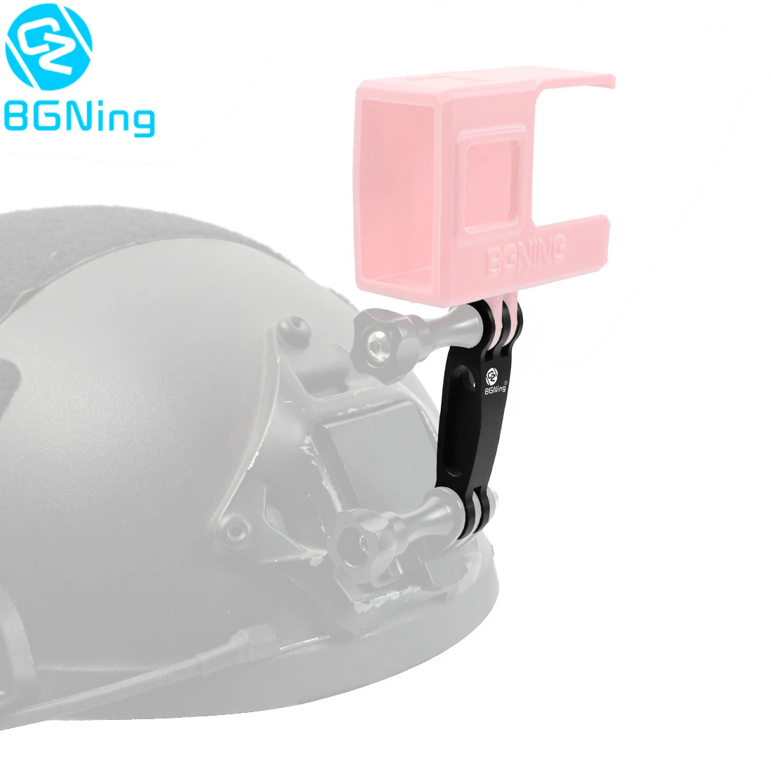Bgning-アルミニウムcnc延長アーム,gopro max hero 8 yi sjcam ekenスポーツカメラ用取り付けアダプター