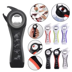 5 In 1 Multi-function Bottle Opener Stainless Steel  Can Bottle Open Plastic Jar Opener Beer Good Kitchen Tools For Bartender