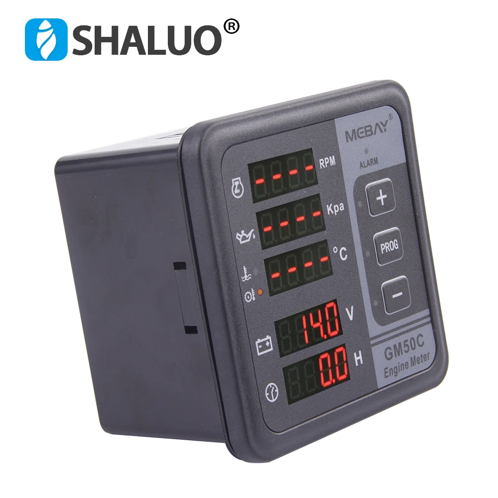 Mebay GM50C GM50CR Engine Digital Display Multifunction Meter CAN RS485 Port Remote Monitoring Multi-function Panel Genset Part