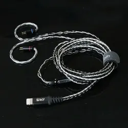 New 20 For Lightning cable Hifi Upgrade Cable For iphone cable Original chip 0.75MM 2PIN 0.78MM MMCX For se215 ue900 westone W4R