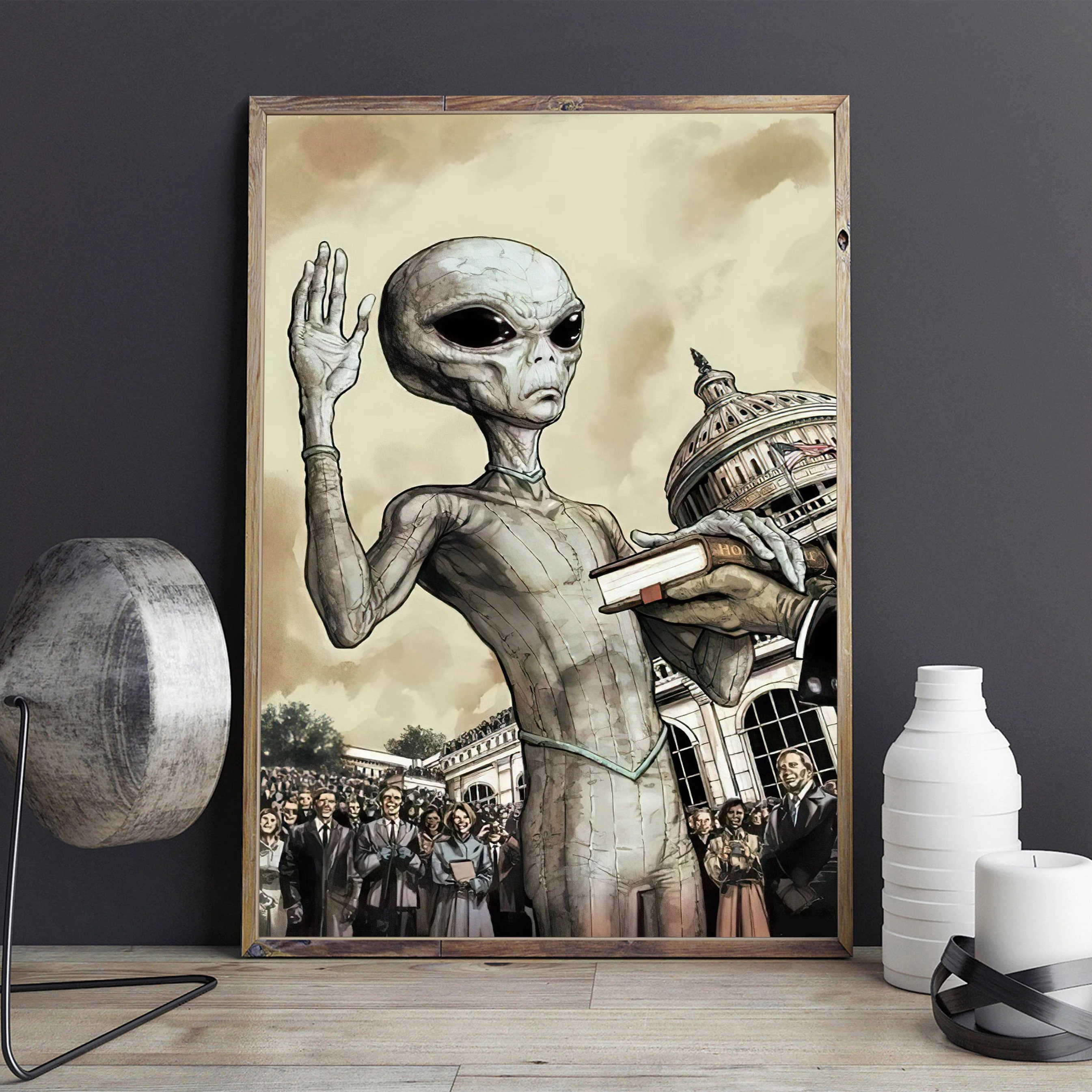 Art mural extraterrestre, art mural espace, art de l'affiche extraterrestre view 4
