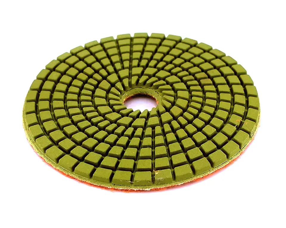 RIJILEI 5 Stück 4-Zoll-Nasspolierpads 5-Stufen-Schleifscheiben für Granit, Stein, Betonboden, Marmorpolitur – Detail 8